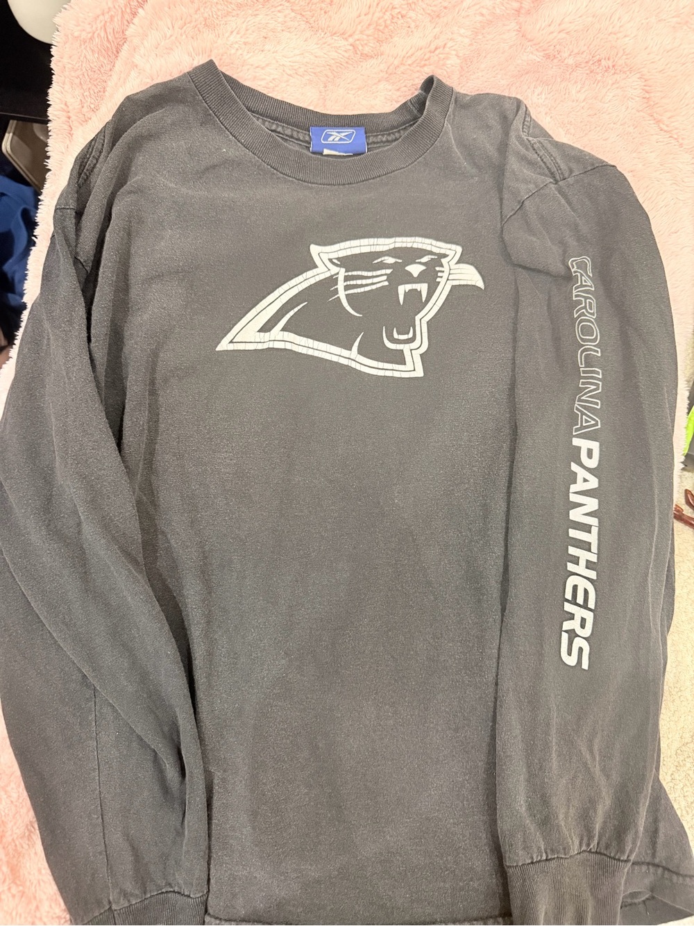 Vintage Reebok Carolina panthers long sleeve tee